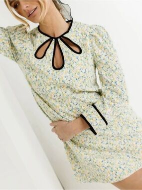 English Factory Floral mini dress